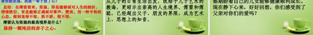 九年级语文上册 7(傅雷家书两则)课件 新人教版 课件
