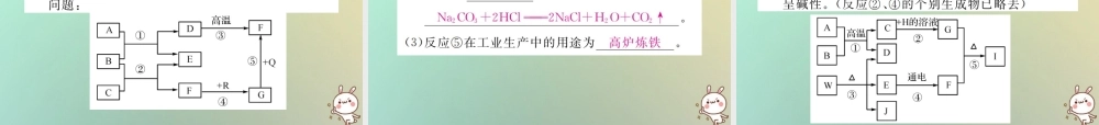 中考化学复习 题型复习(三)框图推断题课件