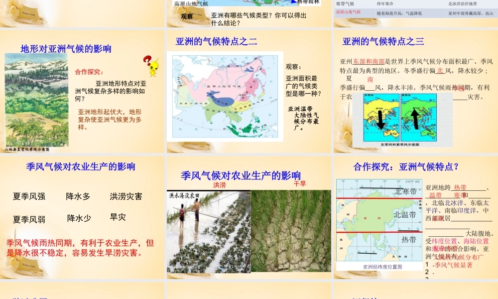 中学七年级地理下册 第6章 第2节(自然环境)课件2 (新版)新人教版 课件