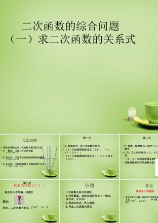 九年级数学上册 第22章 二次函数 综合问题课件1 (新版)新人教版 课件