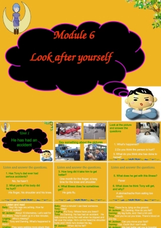 九年级英语下册 Module 6 Look after yourself课件 外研版 课件