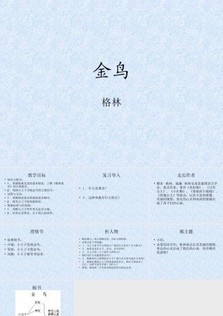 七年级语文上：第3课(金鸟)课件(冀教版) 课件