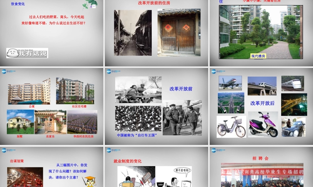 八年级历史下册 第七单元 第21课 人们生活方式的变化课件 新人教版 课件