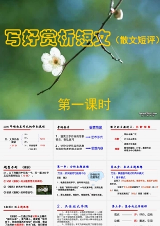 中学高考语文第二轮专题复习全套课件[整理七套]人教版