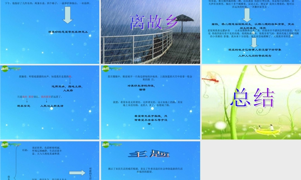 九年级语文上册 (故乡)课件 人教新课标版 课件