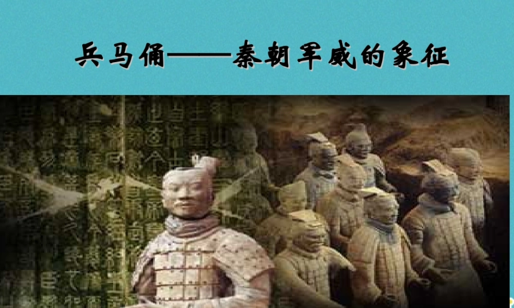 秦朝军威的象征(自学)