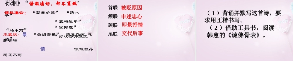 九年级语文下册(左迁至蓝关示侄孙湘)课件 语文版 课件