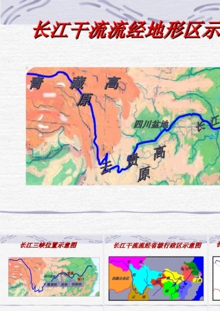八年级地理 流经的地形和省级行政区课件