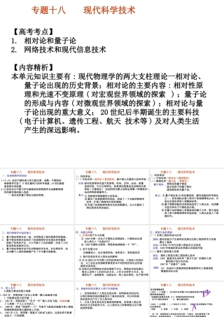专题十八-现代科学技