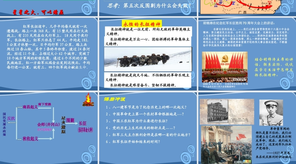 八年级历史上册 第15课(星星之火可以燎原)课件  北师大版 课件