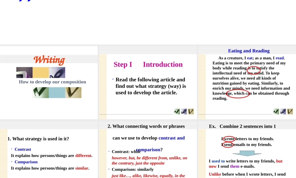 广东地区高三英语任务型写作课课件 新课标 人教版 课件