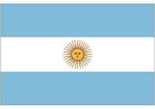 世界杯纸模：助威国旗(B1-阿根廷)