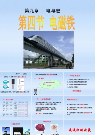 八年级物理下册 电磁铁课件 人教新课标版 课件