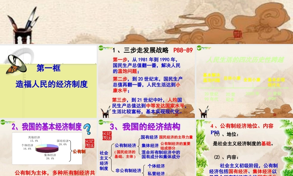 九年级政治 第七课关注经济发展课件 人教新课标版 课件