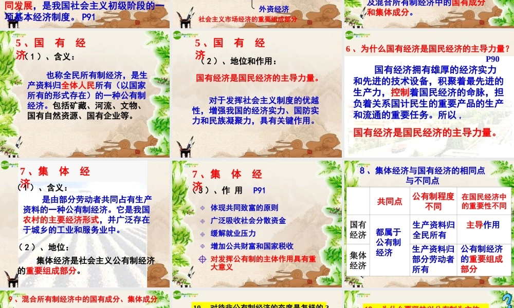 九年级政治 第七课关注经济发展课件 人教新课标版 课件