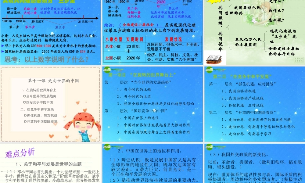 九年级思想品德 第四单元(我们的未来不是梦)复习课件 鲁教版 课件