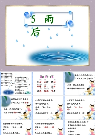 小学语文二年级课件-雨后