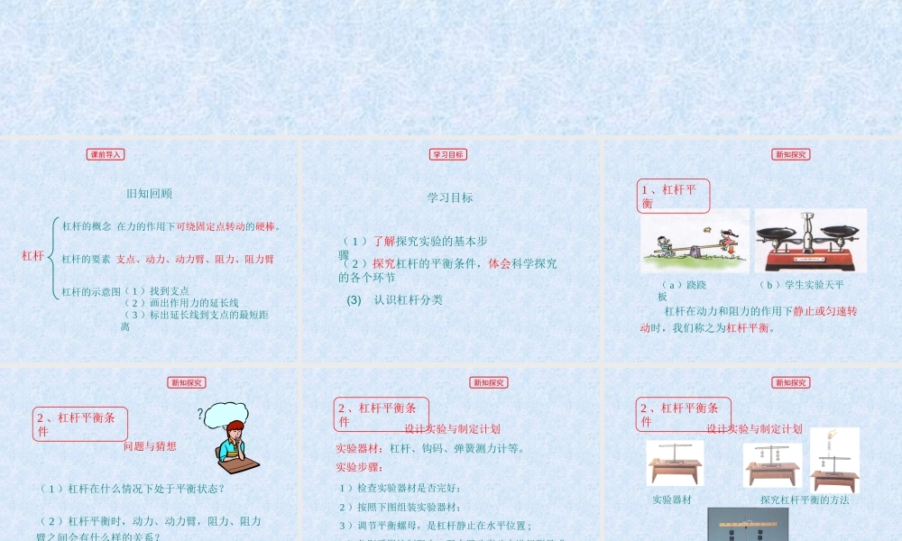 二、学生实验：探究杠杆-(2)