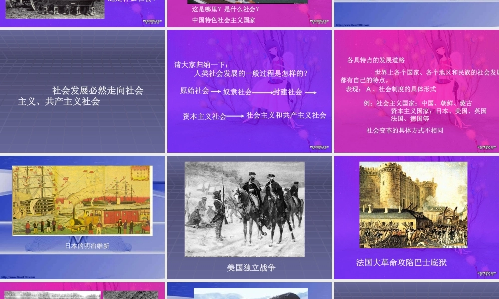 初三政治人类社会发展历程 人教版 课件