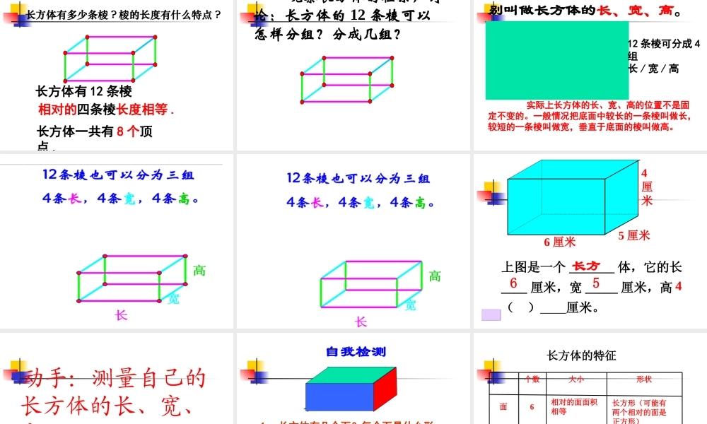 信息窗一(长方体和正方体的认识)-(2)