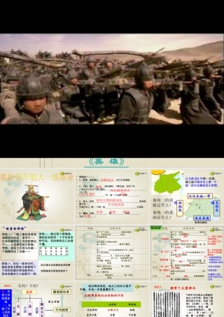 八年级历史与社会上册 第4单元 第1课第2框 秦始皇开创大一统基业课件 人教版 课件