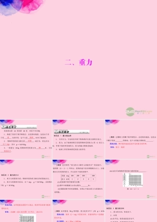 九年级物理上册 第十三章 力和机械 二(重力)课件 人教新课标版 课件
