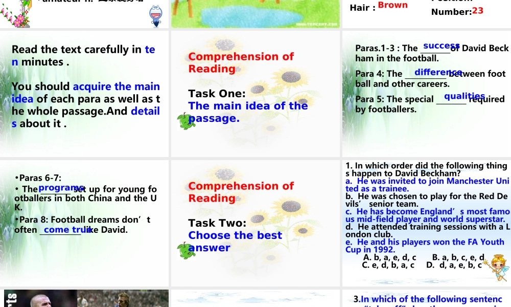 新课标高三英语Unit16 reading 阅读理解 课件