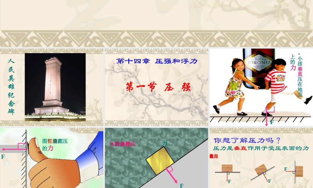 压强1 九年级物理压强课件人教版