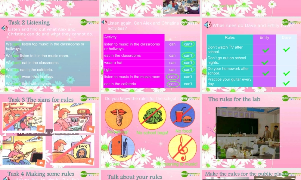 七年级英语上册 Unit 10 Don t eat in class课件 鲁教版 课件