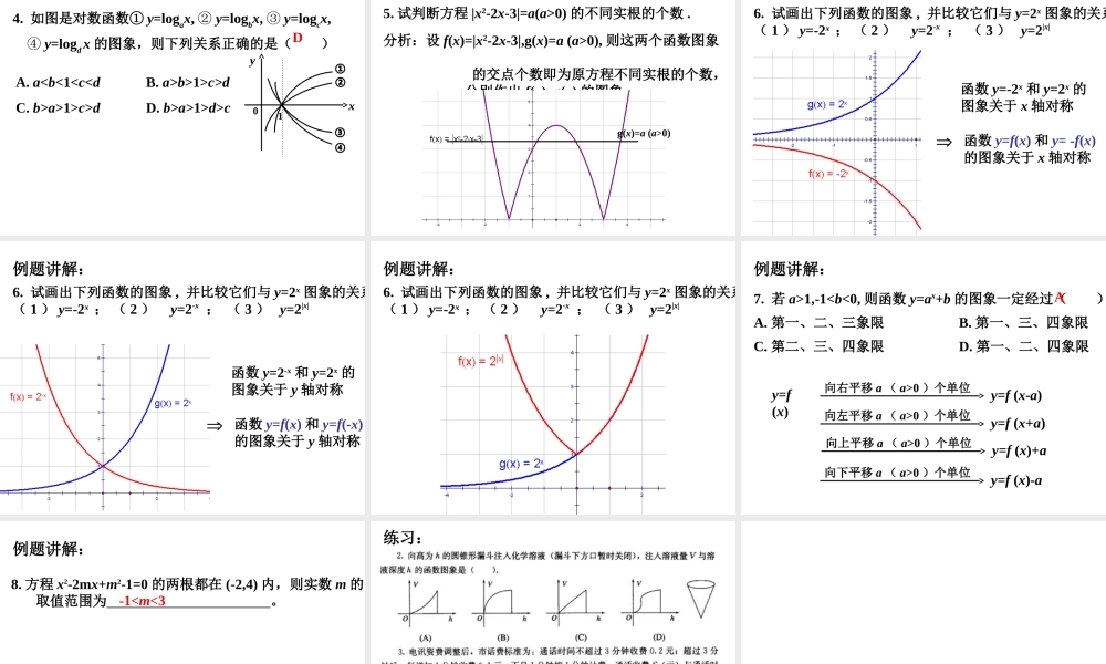 数学人教版必修4A函数的图象及基本性质ppt 课件