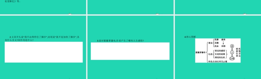 七年级语文上册 第四单元 16 紫藤萝瀑布课件 (新版)新人教版 课件