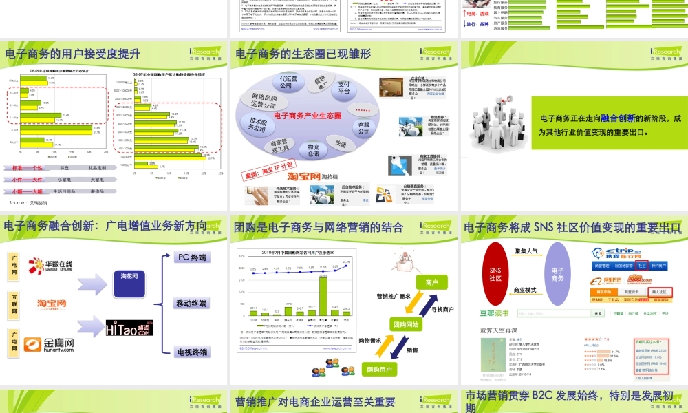 2010.12艾瑞研究：电子商务创新融合发展之道