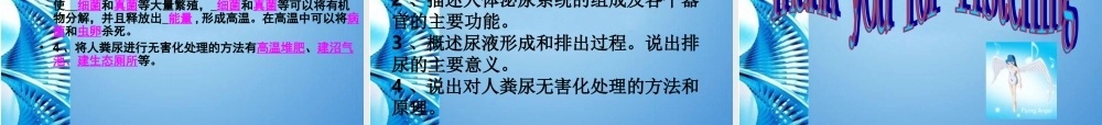 七年级生物下册 第三单元第四章人体内废物的排出复习课件 济南版 课件
