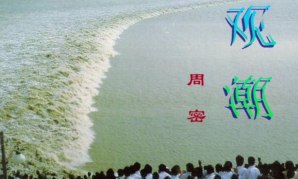 八年级语文上册 28(观潮)课件 新人教版 课件