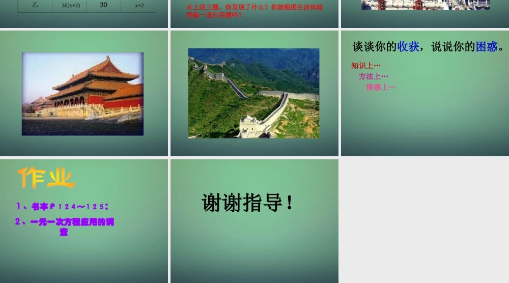 九年级数学上册 21(一元二次方程)一元一次方程复习课件 (新版)新人教版 课件