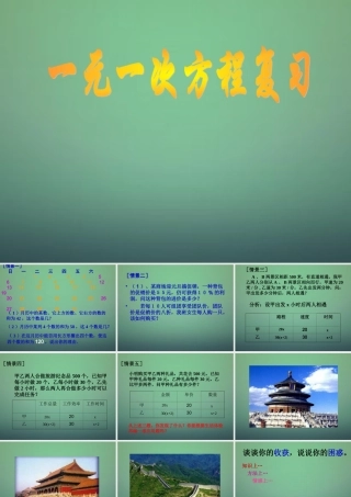 九年级数学上册 21(一元二次方程)一元一次方程复习课件 (新版)新人教版 课件