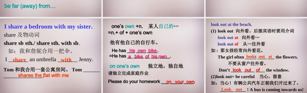 中学七年级英语下册 Unit 1 Dream Homes reading 2课件 (新版)牛津版 课件