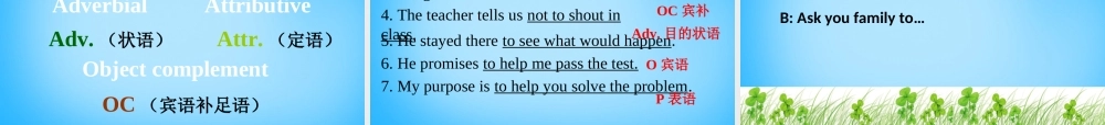 九年级英语上册(Unit 3 Teenage problems GRAMMAR A)课件 (新版)牛津版 课件
