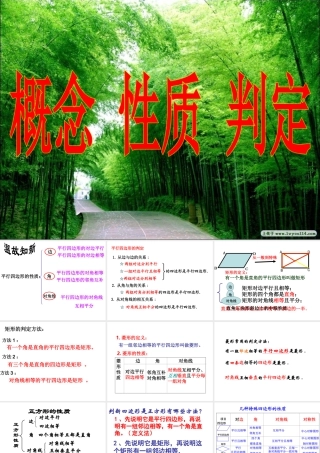 平行四边形知识结构