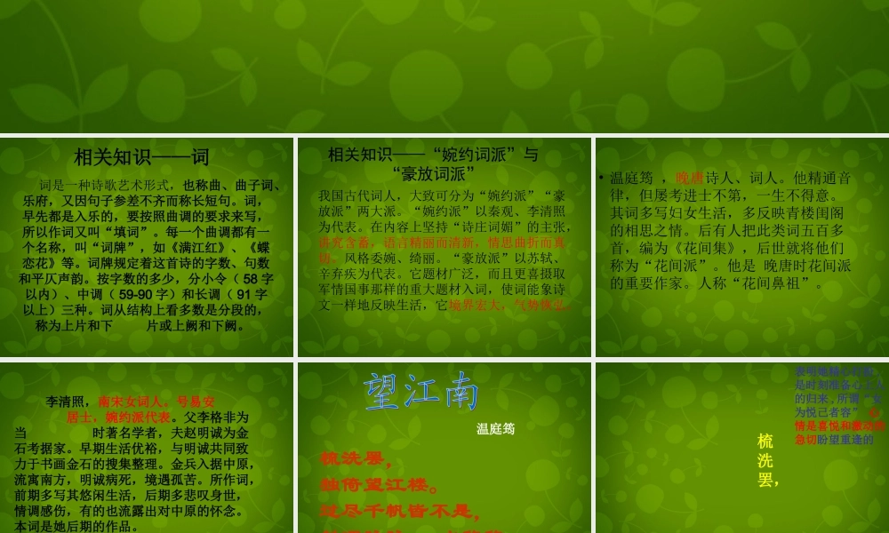 九年级语文上册(25 词五首)课件 新人教版 课件