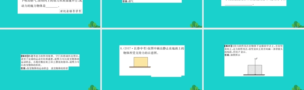 八年级物理下册 7.1 力习题课件 (新版)新人教版 课件