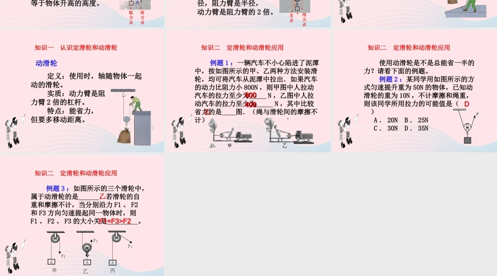 春八年级物理下册 11.2定滑轮和动滑轮(第1课时)课件1 (新版)教科版 八年级物理下册 11.2定滑轮和动滑轮(第1课时)课件+素材 (新版)教科版 八年级物理下册 11.2定滑轮和动滑轮(第1课时)课件+素材 (新版)教科版