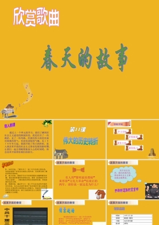 八年级历史下册 第11课(伟大的历史转折)课件(二) 北师大版 课件