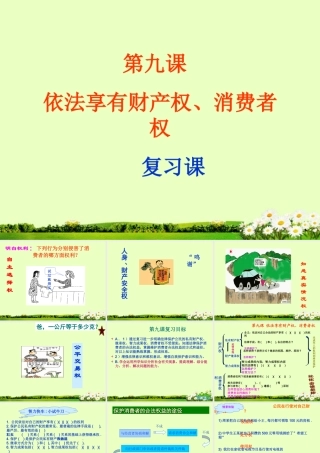八年级政治(依法享有财产权消费者权)复习课件 人教新课标版 课件