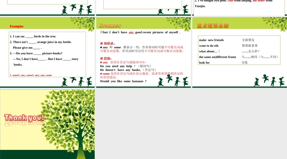 八年级英语上册 Unit 1 Me and my class Lesson 1 Back to School素材 (新版)冀教版 素材