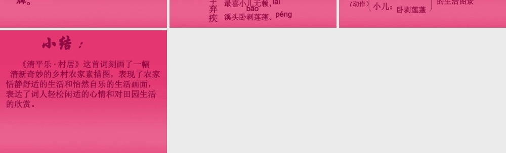 七年级语文下册(清平乐 村居)课件 河大版 课件