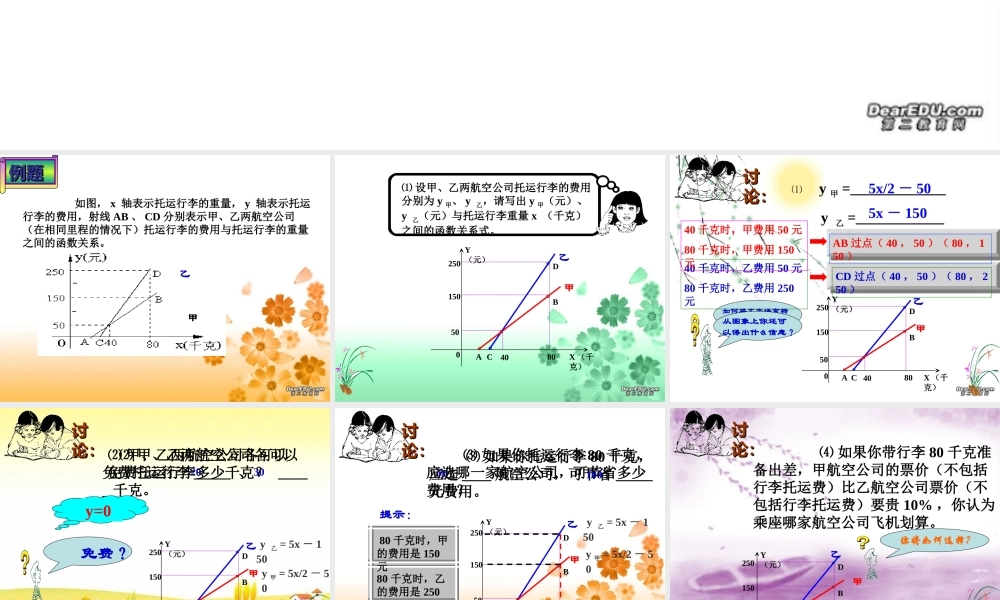 应用数学知识解决实际问题 课件