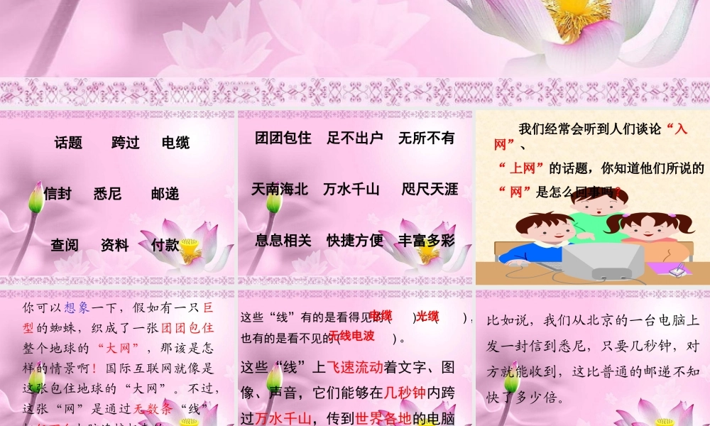 奇妙的国际互联网课件