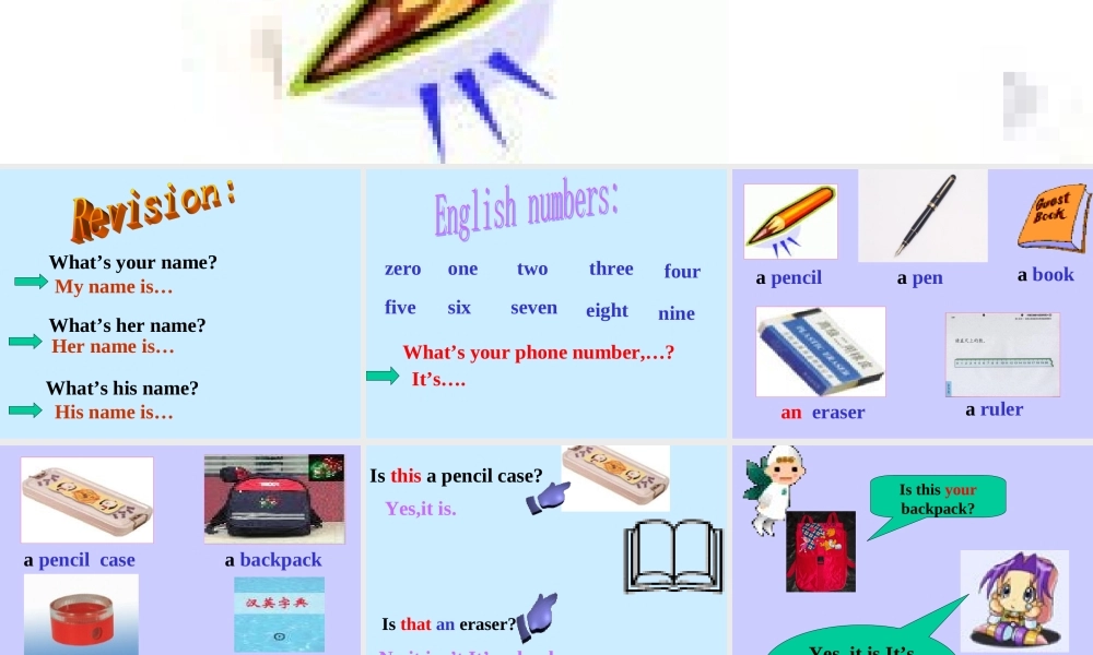 七年级英语上unit2课件