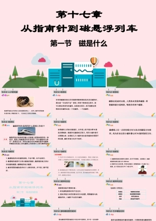 九年级物理全册 第十七章 从指南针到磁悬浮列车课件 (新版)沪科版 课件